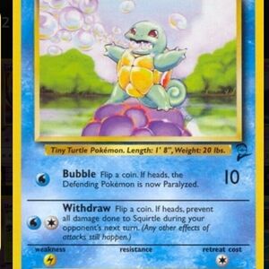 Pokemon Trading Card - Squirtles
